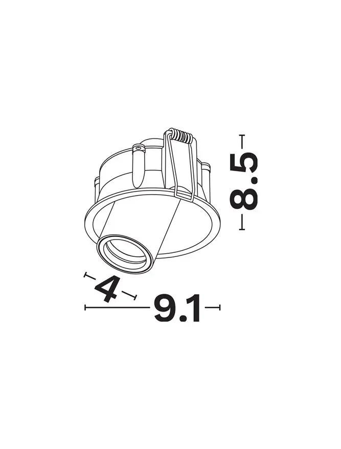 Spot Otto%20Lens LED 7 W, 220-240 V, 112 lm, 3000K, IP20, UGR <12, CRI ≥97, aluminiu 3
