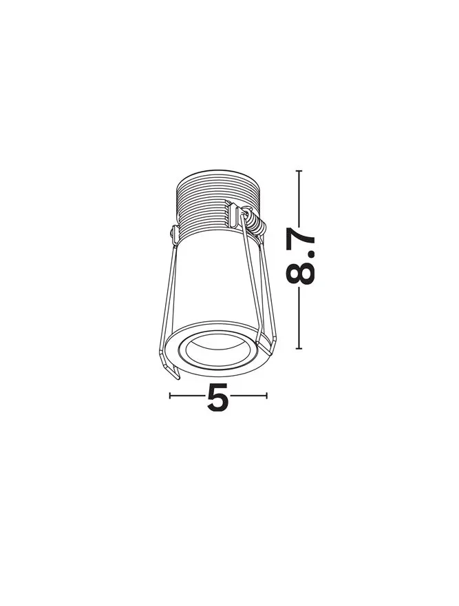 Spot Otto%20Lens LED 7 W, 220-240 V, 103 lm, 3000K, IP20, UGR <14, CRI ≥97, aluminiu 5