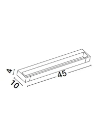 Aplică ARGA LED 12 W, 220-240 V, 1243 lm, 3000K, IP44, aluminiu 7