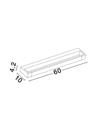 Aplică ARGA LED 17 W, 220-240 V, 1400 lm, 3000K, IP44, aluminiu 9