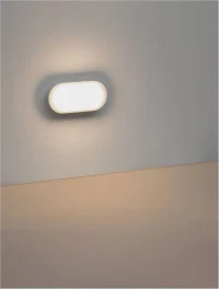 Aplică exterior TIEPOLO LED 11 W, 220-240 V, 935 lm, 3000K, IP65, policarbonat 6