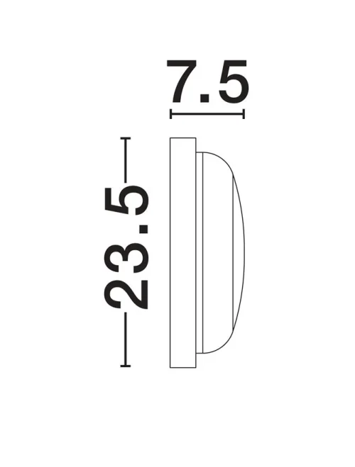 Plafonieră exterior REO LED 19 W, 220-240 V, 1727 lm, 3000K, IP65, policarbonat