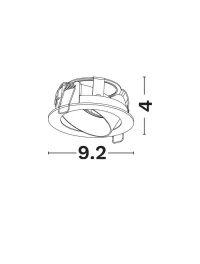 Spot Spezia GU10, 1x10 W, 220-240 V, IP20, aluminiu 3