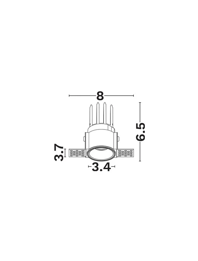 Spot Ambry LED 5 W, 220-240 V, 323 lm, 3000K, IP20, UGR <10, CRI ≥97, aluminiu 4
