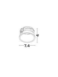 Spot Spezia GU10, 1x10 W, 220-240 V, IP20, aluminiu 3