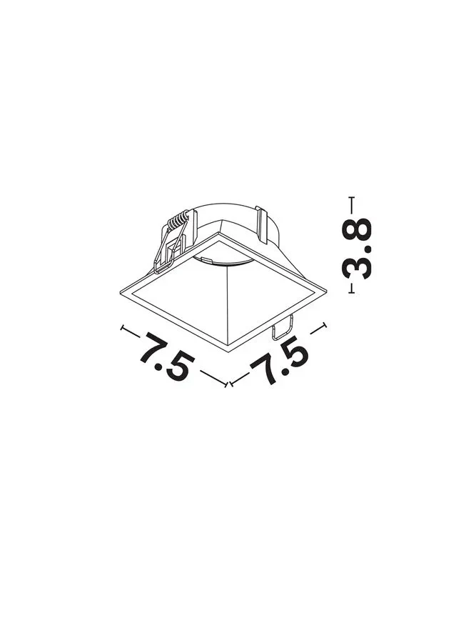 Spot Spezia GU10, 1x10 W, 220-240 V, IP20, aluminiu 3