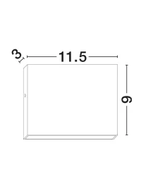 Aplică exterior TICK LED 7 W, 220-240 V, 416 lm, 3000K, IP54, aluminiu și sticlă 8