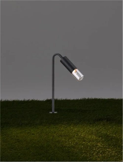 Stâlp AETHER LED 5 W, 100-240 V, 71 lm, 3000K, IP65, aluminiu și sticlă