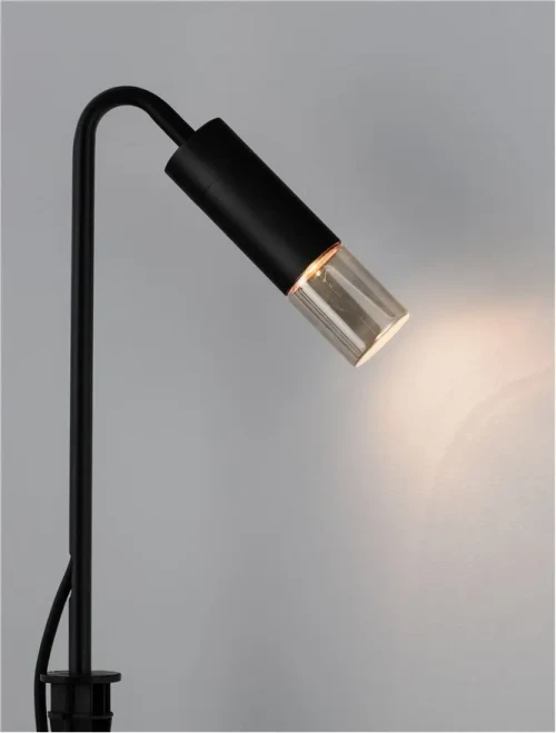 Stâlp AETHER LED 5 W, 100-240 V, 71 lm, 3000K, IP65, aluminiu și sticlă