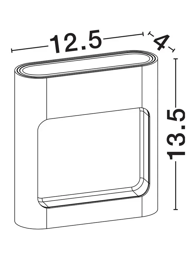 Aplică exterior TALL LED 6 W, 220-240 V, 388 lm, 3000K, IP54, aluminiu și sticlă 7