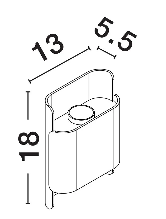 Aplică exterior POLLY LED 10 W, 220-240 V, 608 lm, 3000K, IP54, aluminiu 6