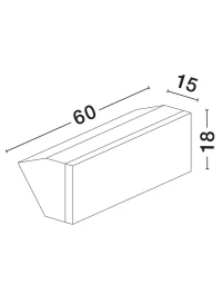Aplică exterior STYLE LED 41 W, 220-240 V, 2768 lm, 3000K, IP65, policarbonat și aluminiu 5