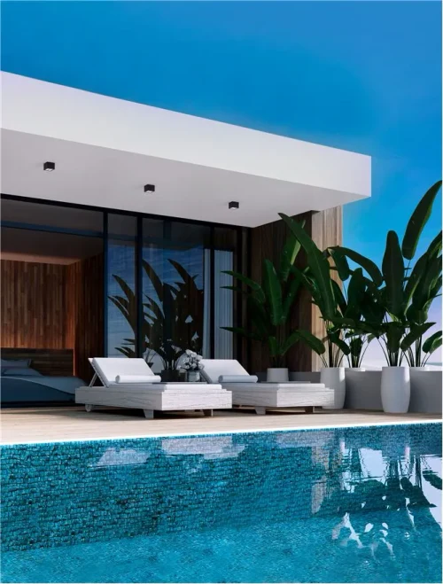 Plafonieră exterior SIMPLY LED 8 W, 220-240 V, 448 lm, 3000K, IP54, aluminiu și sticlă