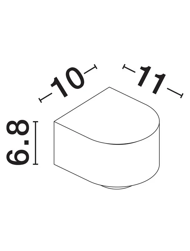 Aplică exterior OPERA LED 6 W, 220-240 V, 478 lm, 3000K, IP54, aluminiu și sticlă 5