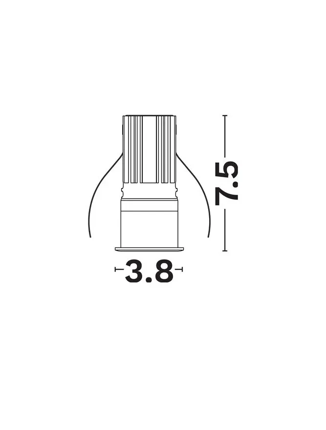 Spot Doue LED 8 W, 220-240 V, 560 lm, 3000K, IP20, UGR <12, CRI ≥90, aluminiu 6