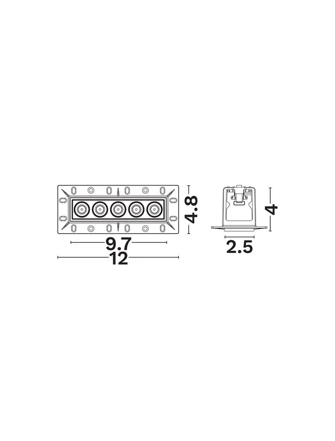 Spot Strealth LED 8 W, 220-240 V, 700 lm, 3000K, IP20, UGR <19, CRI ≥90, aluminiu 3