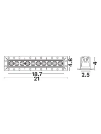 Spot Strealth LED 15 W, 220-240 V, 1400 lm, 3000K, IP20, UGR <19, CRI ≥90, aluminiu 3