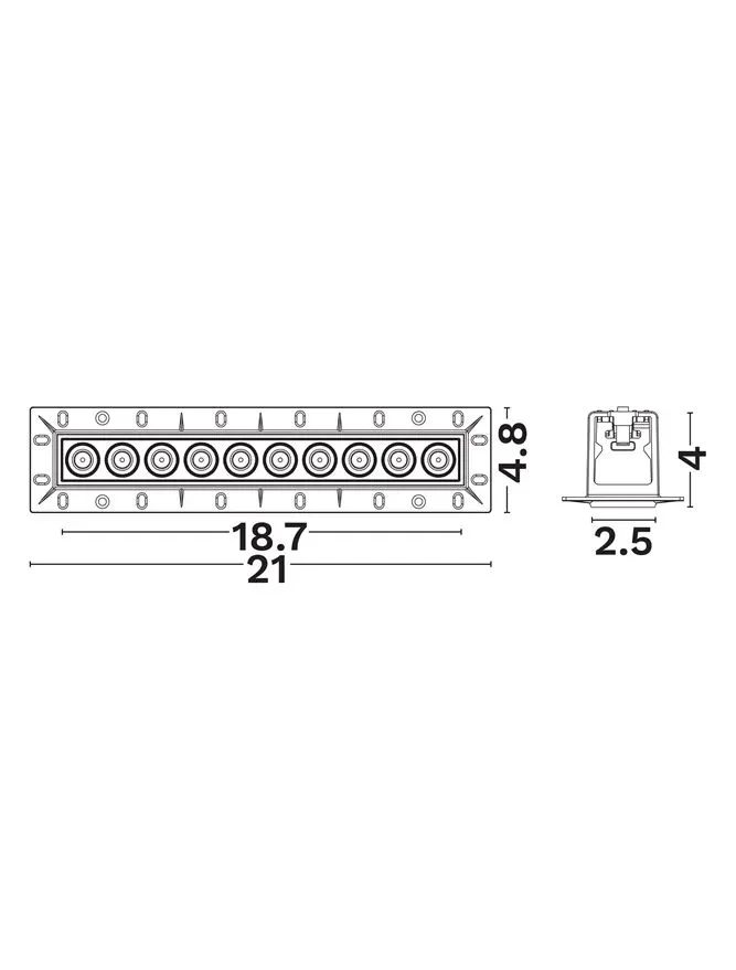 Spot Strealth LED 15 W, 220-240 V, 1400 lm, 3000K, IP20, UGR <19, CRI ≥90, aluminiu 3