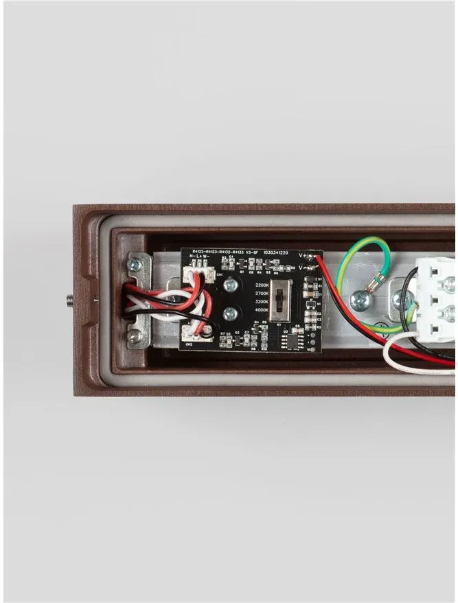 Aplică exterior PRISMATIC LED 19 W, 220-240 V, 622 lm, 2200-2700-3200-4000K, IP65, dimmabil prin DIP switch, aluminiu 8