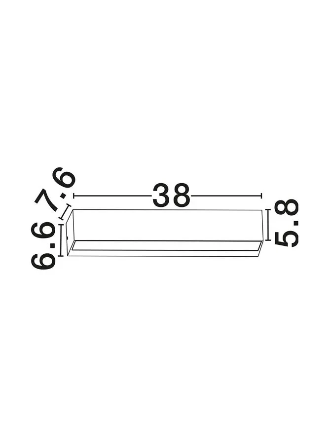Aplică exterior PRISMATIC LED 19 W, 220-240 V, 622 lm, 2200-2700-3200-4000K, IP65, dimmabil prin DIP switch, aluminiu 9