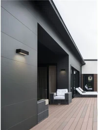 Aplică exterior PRISMATIC LED 6 W, 220-240 V, 213 lm, 2200-2700-3200-4000K, IP65, dimmabil prin DIP switch, aluminiu