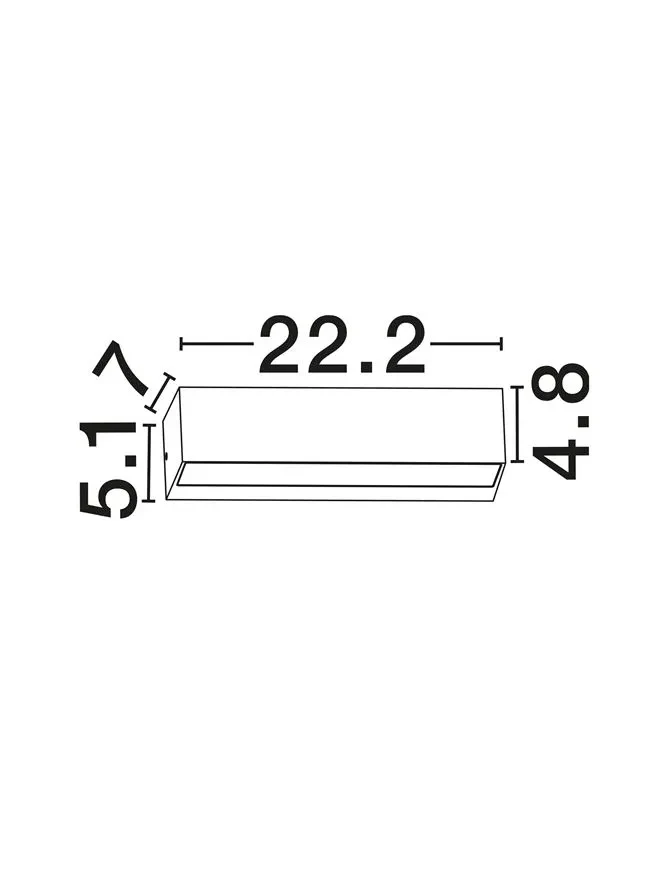 Aplică exterior PRISMATIC LED 6 W, 220-240 V, 213 lm, 2200-2700-3200-4000K, IP65, dimmabil prin DIP switch, aluminiu 10