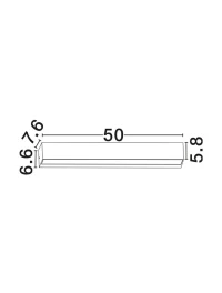 Aplică exterior PRISMATIC LED 16 W, 220-240 V, 445 lm, 2200-2700-3200-4000K, IP65, dimmabil prin DIP switch, aluminiu 10