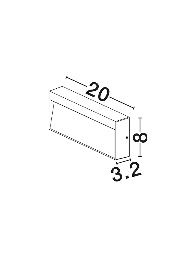 Aplică exterior DRAT LED 7 W, 220-240 V, 233 lm, 2200-2700-3200-4000K, IP65, dimmabil prin DIP switch, aluminiu 9