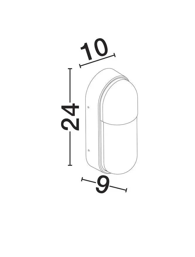 Aplică exterior ARROW LED 9 W, 220-240 V, 562 lm, 3000K, IP65, policarbonat și aluminiu 7