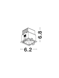 Spot SOREL LED 7 W, 220-240 V, 490 lm, 3000K, IP20, aluminiu 2