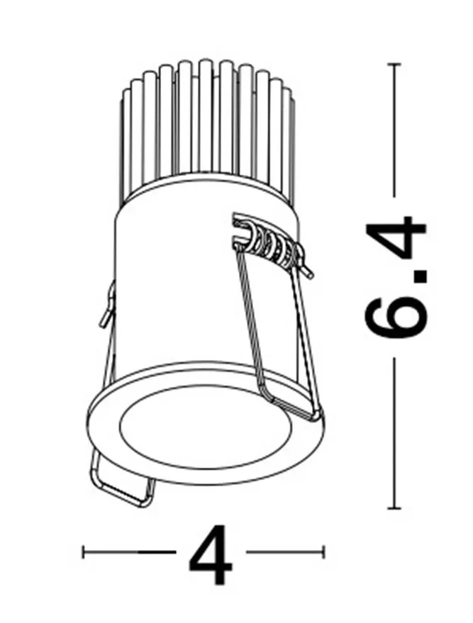 Spot SELENE 5 W, 10 V 500 mA, 350 lm, 3000K, IP20, UGR <17, CRI ≥90, aluminiu 2