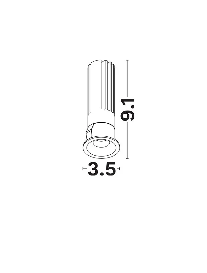 Spot Duran LED 10 W, 220-240 V, 580 lm, 3000K, IP20, UGR <19, CRI ≥90, aluminiu 4