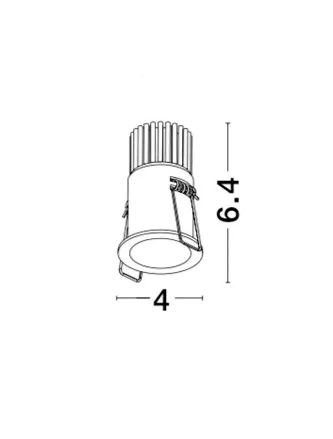 Spot SELENE LED 5 W, 10 V 500 mA, 350 lm, 3000K, IP20, aluminiu 3