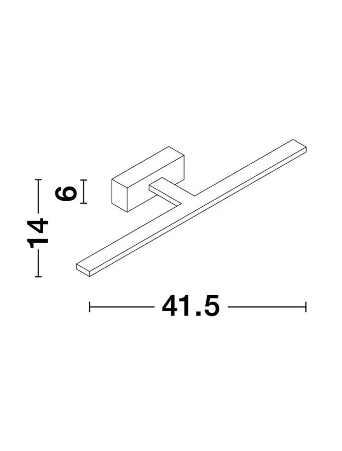 Aplică MONDRIAN LED 12 W, 220-240 V, 913 lm, 3000K, IP44, aluminiu și acril 10