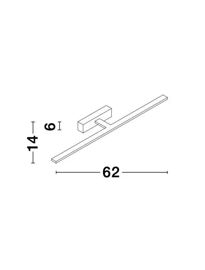 Aplică MONDRIAN LED 20 W, 220-240 V, 1615 lm, 3000K, IP44, aluminiu și acril 4