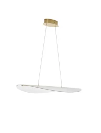 Suspensie AGOS LED 32 W, 230 V, 2156 lm, 3000K, IP20, dimmabil Triac, aluminiu și acril