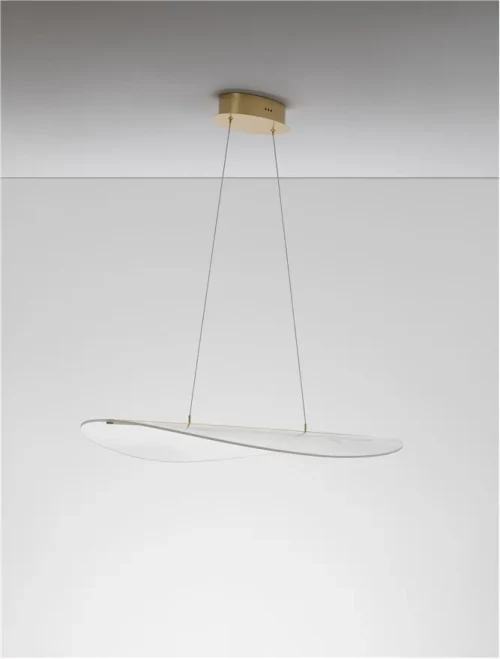 Suspensie AGOS LED 32 W, 230 V, 2156 lm, 3000K, IP20, dimmabil Triac, aluminiu și acril