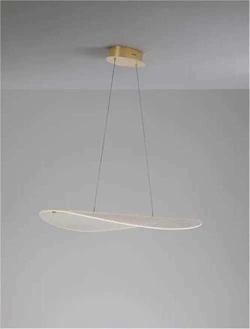 Suspensie AGOS LED 32 W, 230 V, 2156 lm, 3000K, IP20, dimmabil Triac, aluminiu și acril