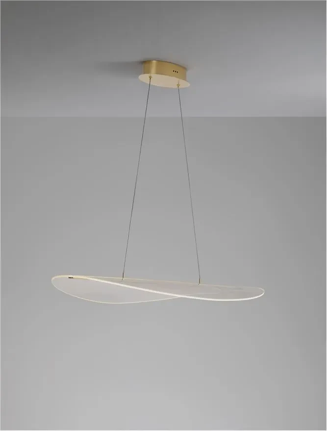 Suspensie AGOS LED 32 W, 230 V, 2156 lm, 3000K, IP20, dimmabil Triac, aluminiu și acril 3