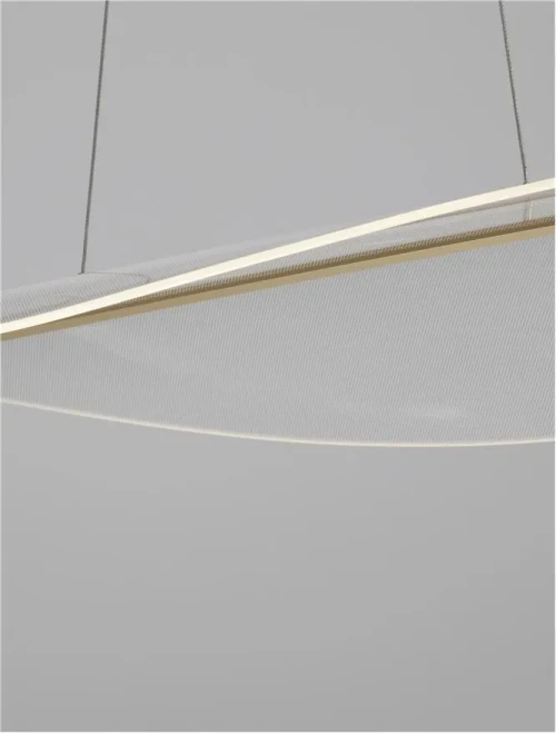 Suspensie AGOS LED 32 W, 230 V, 2156 lm, 3000K, IP20, dimmabil Triac, aluminiu și acril