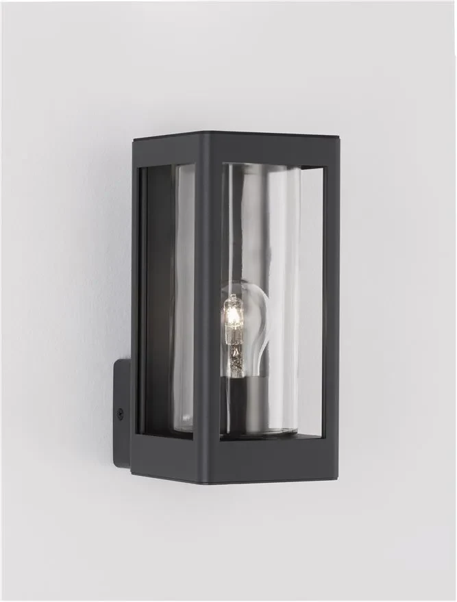 Aplică exterior FIGO E27, 1x12 W, 110-240 V, IP54, aluminiu și sticlă 5