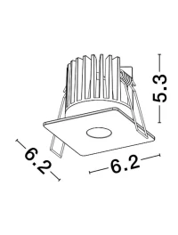 Spot ONO 8 W, 220-240 V, 343 lm, 3000K, IP20, CRI ≥90, aluminiu 2