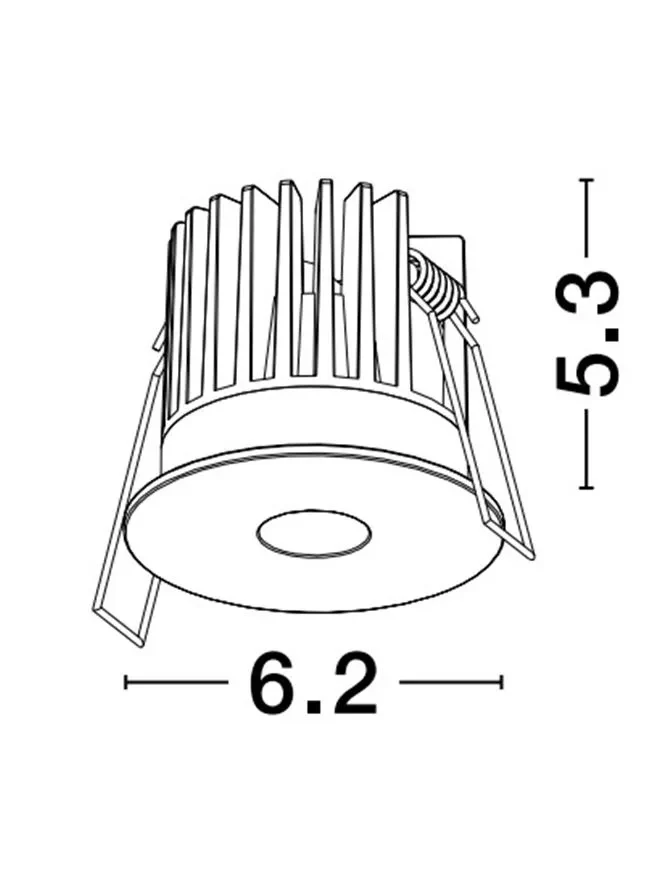 Spot ONO 8 W, 220-240 V, 340 lm, 3000K, IP20, CRI ≥90, aluminiu 3