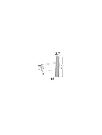 Aplică PARON LED 6 W, 220-240 V, 326 lm, 3000K, IP20, aluminiu 7