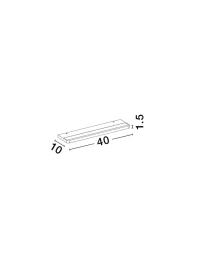 Aplică PABLO LED 12 W, 220-240 V, 853 lm, 3000K, IP20, aluminiu 8