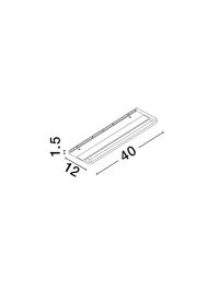 Aplică PABLO LED 12 W, 220-240 V, 853 lm, 3000K, IP20, aluminiu 6