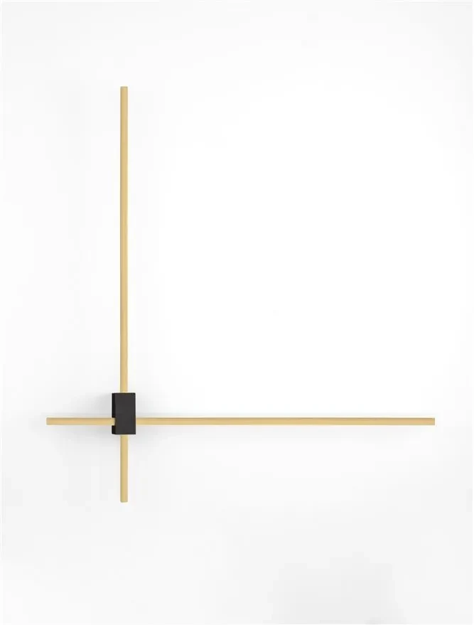 Aplică PEAK LED 20 W, 220-240 V, 1000 lm, 2700-3000-4000K, IP20, dimmabil Triac prin DIP switch, aluminiu și alamă 6
