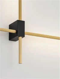 Aplică PEAK LED 20 W, 220-240 V, 1000 lm, 2700-3000-4000K, IP20, dimmabil Triac prin DIP switch, aluminiu și alamă 8
