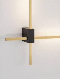 Aplică PEAK LED 20 W, 220-240 V, 1000 lm, 2700-3000-4000K, IP20, dimmabil Triac prin DIP switch, aluminiu și alamă 9