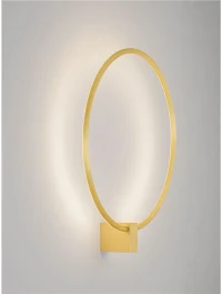 Aplică CERCIO LED 21 W, 220-240 V, 1050 lm, 2700-3000-4000K, IP20, dimmabil Triac prin DIP switch, aluminiu și alamă